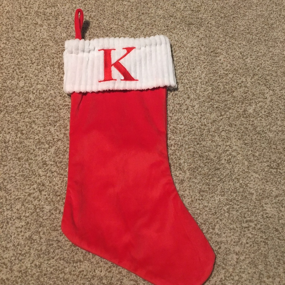 Monogram K Stocking